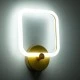 Μοντέρνο φωτιστικό τοίχου - απλίκα LED kelvo® ELIZA 8W 960lm 360° AC 220-240V IP20 ρυθμιζόμενο λευκό CCT με εναλλαγή χρωμάτων 2700K/4500K/6000K χρυσό 22x5x28.5cm