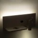 Μοντέρνα επιτοίχια απλίκα reading light kelvo® PALADIN με USB φορτιστή 3A & wireless φόρτιση LED 6W 720lm φυσικό λευκό 4500K λευκό ματ 30x11x12cm Μοντέρνα επιτοίχια απλίκα reading light kelvo® PALADIN με USB φορτιστή 3A & wireless φόρτιση LED 6W 720lm φυσικό λευκό 4500K λευκό ματ 30x11x12cm