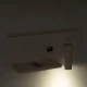 Μοντέρνα επιτοίχια απλίκα reading light kelvo® PALADIN με USB φορτιστή 3A & wireless φόρτιση LED 6W 720lm φυσικό λευκό 4500K λευκό ματ 30x11x12cm Μοντέρνα επιτοίχια απλίκα reading light kelvo® PALADIN με USB φορτιστή 3A & wireless φόρτιση LED 6W 720lm φυσικό λευκό 4500K λευκό ματ 30x11x12cm