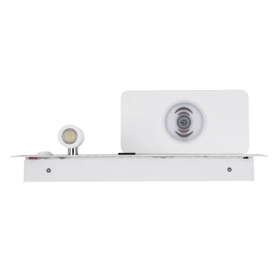 Μοντέρνα επιτοίχια απλίκα reading light kelvo® PALADIN με USB φορτιστή 3A & wireless φόρτιση LED 6W 720lm φυσικό λευκό 4500K λευκό ματ 30x11x12cm Μοντέρνα επιτοίχια απλίκα reading light kelvo® PALADIN με USB φορτιστή 3A & wireless φόρτιση LED 6W 720lm φυσικό λευκό 4500K λευκό ματ 30x11x12cm