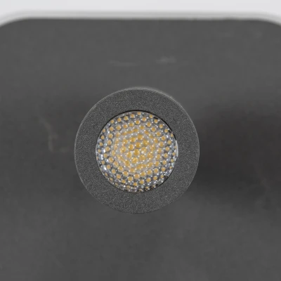 Επιτοίχια απλίκα LED kelvo® LADY-O με φορτιστή USB 3A 10W 1000lm φυσικό λευκό 4500K γκρι ματ 10.5x10x18.5cm
