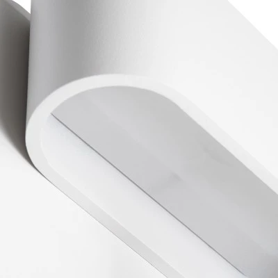 Μοντέρνο επιτοίχιο φωτιστικό IBIS με USB φορτιστή LED 10W 1100lm φυσικό λευκό 4500K λευκό ματ 10x6.1x18cm