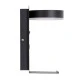 Επιτοίχια απλίκα ανάγνωσης με USB φορτιστή kelvo® CROWN LED 5W 550lm 4500K μαύρο ματ 15x15x23cm