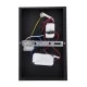 Επιτοίχια απλίκα ανάγνωσης με USB φορτιστή kelvo® CROWN LED 5W 550lm 4500K μαύρο ματ 15x15x23cm