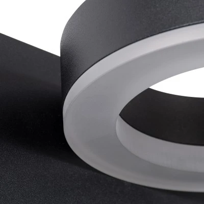 Επιτοίχια απλίκα ανάγνωσης με USB φορτιστή kelvo® CROWN LED 5W 550lm 4500K μαύρο ματ 15x15x23cm