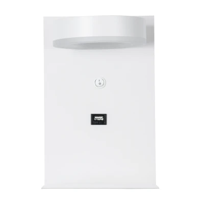 Μοντέρνα επιτοίχια απλίκα reading light kelvo® CROWN με ενσωματωμένο LED 5W 550lm 120° AC 220-240V IP20 φυσικό λευκό 4500K με φορτιστή USB λευκό ματ 15x15x23cm Μοντέρνα επιτοίχια απλίκα reading light kelvo® CROWN με ενσωματωμένο LED 5W 550lm 120° AC 220-240V IP20 φυσικό λευκό 4500K με φορτιστή USB λευκό ματ 15x15x23cm