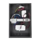 Επιτοίχιο φωτιστικό LED kelvo® CROWN με φορτιστή USB 5W 550lm φυσικό λευκό 4500K γκρι ανθρακί ματ 15x15x23cm