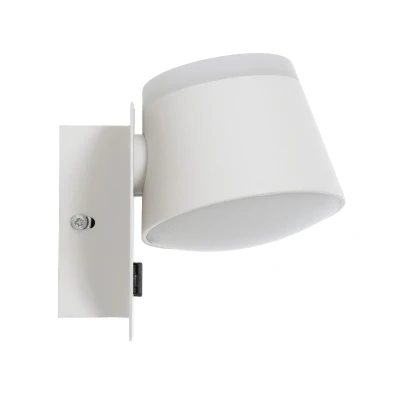 Επιτοίχια απλίκα ανάγνωσης με USB φορτιστή kelvo® REGENCY LED 16W 1840lm φυσικό λευκό 4500K λευκό ματ 16.5x12x10cm