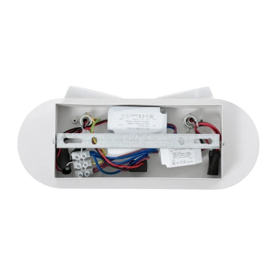 Επιτοίχια απλίκα ανάγνωσης με USB φορτιστή kelvo® REGENCY LED 16W 1840lm φυσικό λευκό 4500K λευκό ματ 16.5x12x10cm