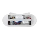 Επιτοίχια απλίκα ανάγνωσης με USB φορτιστή kelvo® REGENCY LED 16W 1840lm φυσικό λευκό 4500K λευκό ματ 16.5x12x10cm