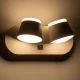Επιτοίχια απλίκα ανάγνωσης με USB φορτιστή kelvo® REGENCY LED 16W 1840lm φυσικό λευκό 4500K λευκό ματ 16.5x12x10cm