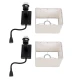 Μοντέρνο επιτοίχιο φωτιστικό kelvo® ROULETTE-S reading light με φορτιστή USB 3A και ντουί E27 LED 3W 360lm φυσικό λευκό 4500K μαύρο & μπεζ 17x20x37cm σετ 2 τεμαχίων