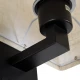 Μοντέρνο επιτοίχιο φωτιστικό kelvo® ROULETTE-S reading light με φορτιστή USB 3A και ντουί E27 LED 3W 360lm φυσικό λευκό 4500K μαύρο & μπεζ 17x20x37cm σετ 2 τεμαχίων