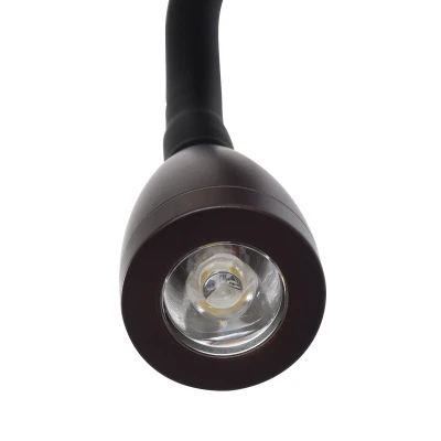 GloboStar® ROULETTE-S 61384 Μοντέρνο Φωτιστικό Τοίχου - Απλίκα Ξενοδοχείου Bed Side LED 3W 360lm & 1 x E27 36° & 360° AC 220-240V - Reading Up/Down Light - Φορτιστής USB 3A - Μ17 x Π20 x Υ37cm - Φυσικό Λευκό 4500K - Καφέ με Μπεζ Καπέλο - Σετ 2 Τεμ