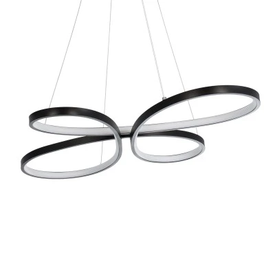 Κρεμαστό Φωτιστικό LED Μαύρο 75W 8400lm CCT Dimmable – Τηλεχειριστήριο, 300° Γωνία Φωτισμού