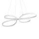 Λευκό μοντέρνο κρεμαστό φωτιστικό BUTTERFLY LED CCT 75W 8400lm AC 220-240V με γωνία θέασης 300° και ρύθμιση φωτισμού μέσω τηλεχειριστηρίου