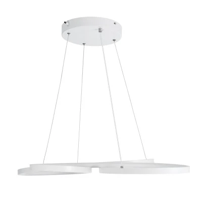 Λευκό μοντέρνο κρεμαστό φωτιστικό BUTTERFLY LED CCT 75W 8400lm AC 220-240V με γωνία θέασης 300° και ρύθμιση φωτισμού μέσω τηλεχειριστηρίου