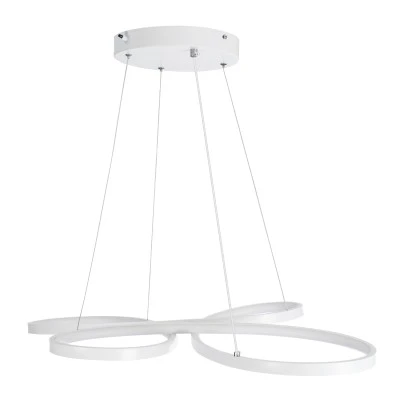 Λευκό μοντέρνο κρεμαστό φωτιστικό BUTTERFLY LED CCT 75W 8400lm AC 220-240V με γωνία θέασης 300° και ρύθμιση φωτισμού μέσω τηλεχειριστηρίου