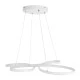 Λευκό μοντέρνο κρεμαστό φωτιστικό BUTTERFLY LED CCT 75W 8400lm AC 220-240V με γωνία θέασης 300° και ρύθμιση φωτισμού μέσω τηλεχειριστηρίου
