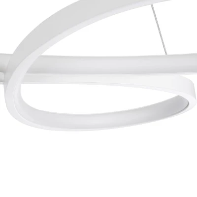 Λευκό μοντέρνο κρεμαστό φωτιστικό BUTTERFLY LED CCT 75W 8400lm AC 220-240V με γωνία θέασης 300° και ρύθμιση φωτισμού μέσω τηλεχειριστηρίου