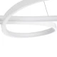 Λευκό μοντέρνο κρεμαστό φωτιστικό BUTTERFLY LED CCT 75W 8400lm AC 220-240V με γωνία θέασης 300° και ρύθμιση φωτισμού μέσω τηλεχειριστηρίου