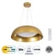 Κρεμαστή Πλαφονιέρα Οροφής LED 60W 6900lm 120° AC 220-240V - CCT Εναλλαγή Φωτισμού μέσω Τηλεχειριστηρίου All In One - Dimmable Φ43cm - Χρυσό