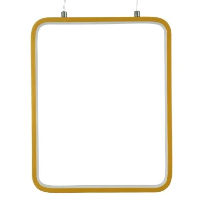 GloboStar® NEROBA 61305 Κρεμαστό Φωτιστικό Οροφής Linear Design LED CCT 18W 1980lm 360° AC 220-240V - Εναλλαγή Φωτισμού μέσω Διακόπτη On/Off All In One Ψυχρό 6000k+Φυσικό 4500k+Θερμό 2700k Μ29 x Π2 x Υ36cm - Χρυσό Βούρτσας - 3 Years Warranty