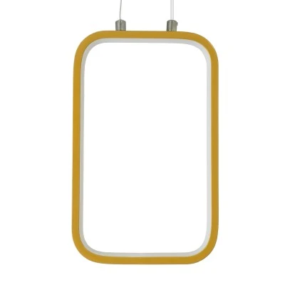GloboStar® NEROBA 61301 Κρεμαστό Φωτιστικό Οροφής Linear Design LED CCT 12W 1320lm 360° AC 220-240V - Εναλλαγή Φωτισμού μέσω Διακόπτη On/Off All In One Ψυχρό 6000k+Φυσικό 4500k+Θερμό 2700k Μ16 x Π1.6 x Υ25.5cm - Χρυσό Βούρτσας - 3 Years Warranty