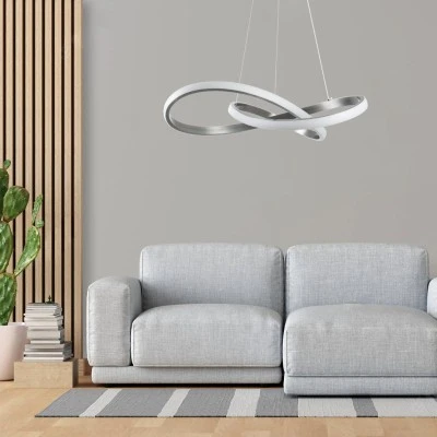 Κρεμαστό Φωτιστικό Design LED DEXTER CCT 72W 8064lm 300° AC 220-240V - Εναλλαγή Φωτισμού μέσω Τηλεχειριστηρίου All In One - Νίκελ Ασημί Βούρτσας GloboStar® DEXTER 60498 Κρεμαστό Φωτιστικό Οροφής Design LED CCT 72W 8064lm 300° AC 220-240V - Εναλλαγή Φωτισμού μέσω Τηλεχειριστηρίου All In One Ψυχρό 6000k+Φυσικό 4500k+Θερμό 2700k Dimmable Φ56cm - Νίκελ Ασημί Βούρτσας - 3 Years Warranty