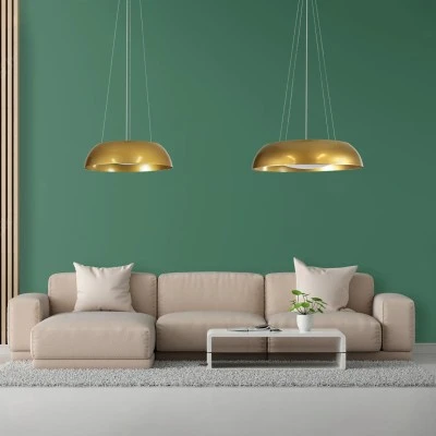 Κρεμαστή Πλαφονιέρα Οροφής LED CCT 75W 8625lm 120° AC 220-240V - Εναλλαγή Φωτισμού μέσω Τηλεχειριστηρίου All In One Dimmable Φ60cm - Χρυσό Κρεμαστή Πλαφονιέρα Οροφής LED CCT 75W 8625lm 120° AC 220-240V - Εναλλαγή Φωτισμού μέσω Τηλεχειριστηρίου All In One Dimmable Φ60cm - Χρυσό