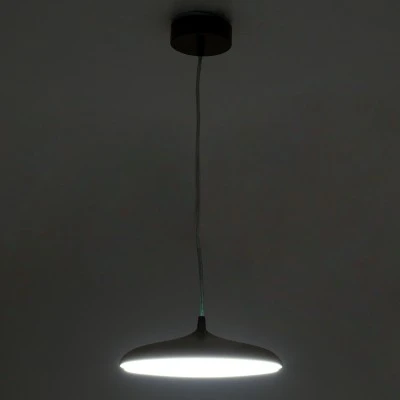 GloboStar® BARON 61253 Κρεμαστή Πλαφονιέρα Οροφής LED CCT 12W 1440lm 120° AC 220-240V - Εναλλαγή Φωτισμού μέσω Διακόπτη On/Off All In One Ψυχρό 6000k+Φυσικό 4500k+Θερμό 2700k Φ25 x Υ8cm - Χάλκινο Πλατίνα - 3 Years Warranty