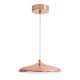 GloboStar® BARON 61253 Κρεμαστή Πλαφονιέρα Οροφής LED CCT 12W 1440lm 120° AC 220-240V - Εναλλαγή Φωτισμού μέσω Διακόπτη On/Off All In One Ψυχρό 6000k+Φυσικό 4500k+Θερμό 2700k Φ25 x Υ8cm - Χάλκινο Πλατίνα - 3 Years Warranty