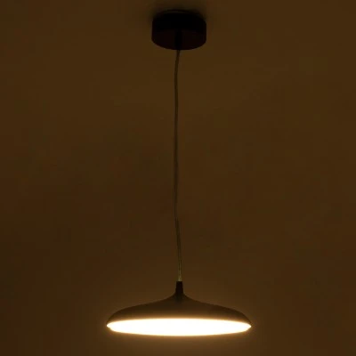 GloboStar® BARON 61253 Κρεμαστή Πλαφονιέρα Οροφής LED CCT 12W 1440lm 120° AC 220-240V - Εναλλαγή Φωτισμού μέσω Διακόπτη On/Off All In One Ψυχρό 6000k+Φυσικό 4500k+Θερμό 2700k Φ25 x Υ8cm - Χάλκινο Πλατίνα - 3 Years Warranty