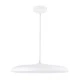 GloboStar® BARON 61255 Κρεμαστή Πλαφονιέρα Οροφής LED CCT 24W 2880lm 120° AC 220-240V - Εναλλαγή Φωτισμού μέσω Διακόπτη On/Off All In One Ψυχρό 6000k+Φυσικό 4500k+Θερμό 2700k Φ40 x Υ10cm - Λευκό - 3 Years Warranty