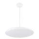 GloboStar® BARON 61255 Κρεμαστή Πλαφονιέρα Οροφής LED CCT 24W 2880lm 120° AC 220-240V - Εναλλαγή Φωτισμού μέσω Διακόπτη On/Off All In One Ψυχρό 6000k+Φυσικό 4500k+Θερμό 2700k Φ40 x Υ10cm - Λευκό - 3 Years Warranty