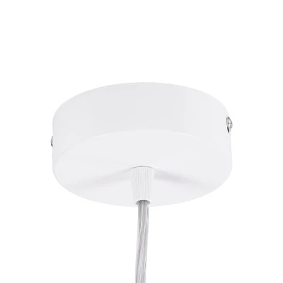 GloboStar® BARON 61255 Κρεμαστή Πλαφονιέρα Οροφής LED CCT 24W 2880lm 120° AC 220-240V - Εναλλαγή Φωτισμού μέσω Διακόπτη On/Off All In One Ψυχρό 6000k+Φυσικό 4500k+Θερμό 2700k Φ40 x Υ10cm - Λευκό - 3 Years Warranty