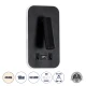 Επιτοίχια απλίκα LED kelvo® LADY-O με φορτιστή USB 10W 1000lm 36° & 360° AC 220-240V IP20 φυσικό λευκό 4500K μαύρο ματ 10.5x10x18.5cm GloboStar® LADY-O 61363 Μοντέρνο Φωτιστικό Τοίχου - Απλίκα Ξενοδοχείου Bed Side LED 10W 1000lm 36° & 360° AC 220-240V - Reading Light & Κρυφός Φωτισμός - Φορτιστής USB 3A - Μ10.5 x Π10 x Υ18.5cm - Φυσικό Λευκό 4500K - Μαύρο - 3 Χρόνια Εγγύηση
