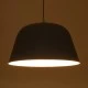 GloboStar® UPVALE 01282 Μοντέρνο Κρεμαστό Φωτιστικό Οροφής Μονόφωτο 1 x E27 Γκρί  Μεταλλικό Καμπάνα Φ40 x Y24cm