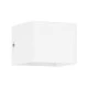 Μοντέρνα επιτοίχια απλίκα LED kelvo® CIRCOA 10W 1000lm 60° AC 220-240V IP44 θερμό λευκό 2700K λευκό ματ 10x8x10cm