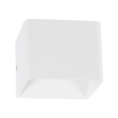 Μοντέρνα επιτοίχια απλίκα LED kelvo® CIRCOA 10W 1000lm 60° AC 220-240V IP44 θερμό λευκό 2700K λευκό ματ 10x8x10cm