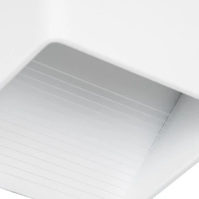 Μοντέρνα επιτοίχια απλίκα LED kelvo® CIRCOA 10W 1000lm 60° AC 220-240V IP44 θερμό λευκό 2700K λευκό ματ 10x8x10cm