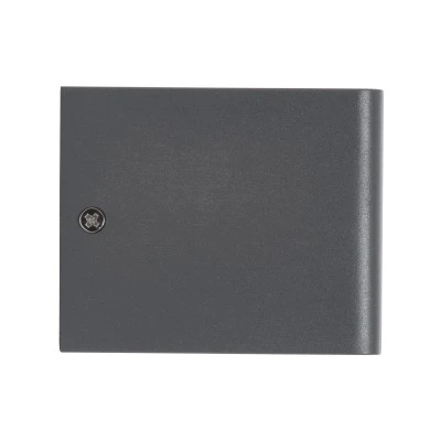 Μοντέρνα επιτοίχια απλίκα LED kelvo® CIRCOA 10W 1000lm θερμό λευκό 2700K IP44 γκρι ανθρακί ματ 10x8x10cm