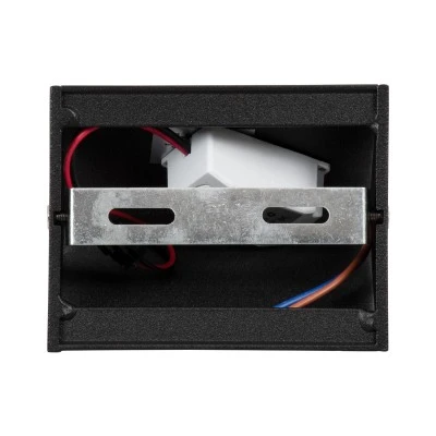 Μοντέρνο επιτοίχιο φωτιστικό LED kelvo® CIRCOA 10W 1056lm θερμό λευκό 2700K IP44 μαύρο ματ 10x8x10cm