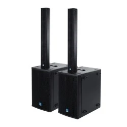 Σετ ηχείων & Subwoofer Column κολωνάτο με ψηφιακό ενισχυτή FA2.36 600W RMS/8Ω + 400W RMS/8Ω  IP20 μαύρο σετ 4 τεμαχίων