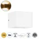 Μοντέρνα επιτοίχια απλίκα LED kelvo® CIRCOA 10W 1000lm 60° AC 220-240V IP44 θερμό λευκό 2700K λευκό ματ 10x8x10cm