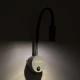 Μοντέρνο επιτοίχιο φωτιστικό ανάγνωσης LED kelvo® GOOSE 3W 300lm 36° AC 220-240V IP20 φυσικό λευκό 4500K γκρι ανθρακί ματ 6.5x15x24.5cm