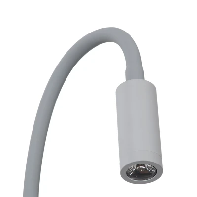 Μοντέρνο επιτοίχιο φωτιστικό ανάγνωσης LED kelvo® GOOSE 3W 300lm 36° AC 220-240V IP20 φυσικό λευκό 4500K γκρι ανθρακί ματ 6.5x15x24.5cm
