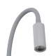 Μοντέρνο επιτοίχιο φωτιστικό ανάγνωσης LED kelvo® GOOSE 3W 300lm 36° AC 220-240V IP20 φυσικό λευκό 4500K γκρι ανθρακί ματ 6.5x15x24.5cm