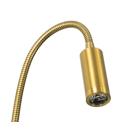 Επιτοίχια απλίκα reading light LED GLOBOSTAR® GOOSE 3W 300lm 36° AC 220-240V IP20 φυσικό λευκό 4500K CREE XPE chip σατινέ χρυσό βούρτσας 6.5x15x24.5cm Επιτοίχια απλίκα reading light LED GLOBOSTAR® GOOSE 3W 300lm 36° AC 220-240V IP20 φυσικό λευκό 4500K CREE XPE chip σατινέ χρυσό βούρτσας 6.5x15x24.5cm 60880
