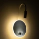 Μοντέρνα επιτοίχια απλίκα ανάγνωσης kelvo® GOOSE LED 6W 600lm 4500K με φορτιστή USB 3A λευκό ματ 15.5x15x30.5cm Μοντέρνα επιτοίχια απλίκα ανάγνωσης kelvo® GOOSE LED 6W 600lm 4500K με φορτιστή USB 3A λευκό ματ 15.5x15x30.5cm